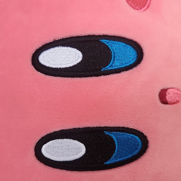 Large Nintendo Video Game Character Kirby Heart Pink Plush Toy 15" - Picture 14 of 15